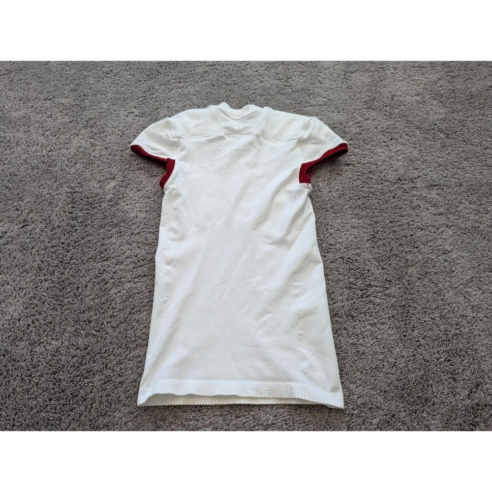 Adidas Football Jersey Mens‎ Small White CDN J Athletic Sports V-Neck